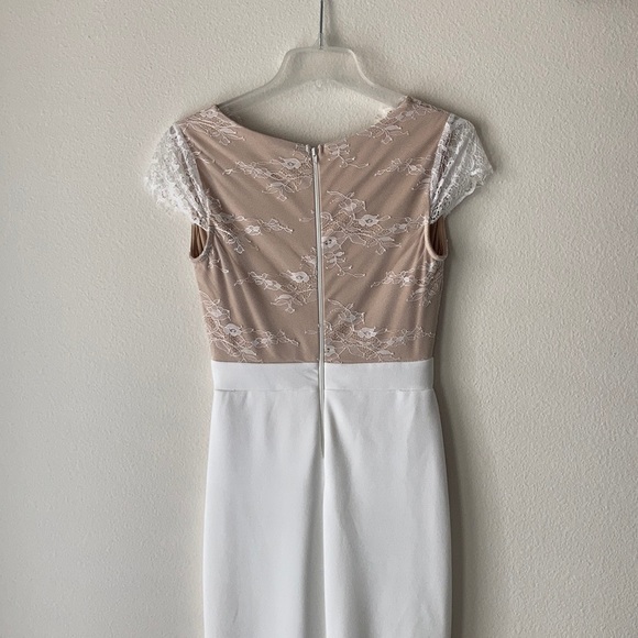 Windsor White Lace Long Dress - Picture 7 of 11